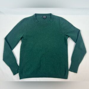 J. Crew Green Crew Neck Sweater
